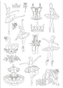 Ballet Dancer Flower Water Soluble Embroidery Stabilizer Stick And Stitch Wash Away Embroidery Paper DIY Hand Sewing Knitting
