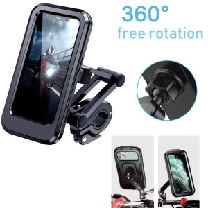 2025 New Waterproof Bike Mobile Phone Holder Support Universal Bicycle GPS 360° Swivel Adjustable Motorcycle Cellphone Holder
