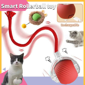 Cat Automatic Rolling Ball Toys Smart Teaser USB Rechargeable Cat Interactive Toy Kitten Training Toy