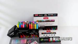 GN 1Pcs Oil-based Paint Metal Marker Pens Sharpie 3.0mm Silver Ceramic Rock Glass Porcelain Mug Wood Fabric Canvas Painting