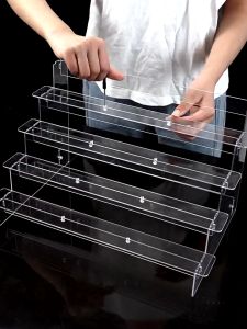 On Time ชั้นวางโมเดล 32cm ชั้นวางโมเดลอะคริลิค ชั้นวางอะคริลิคใส สำหรับ ตู้โชว์กระจกและ IKEA แบบ 3 ชั้น ขนาด 32*23*15ซม