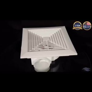 COOL POWER 8/10/12" Household Silent Bathroom Ceiling Exhaust Fan Duct Ventilation Fan