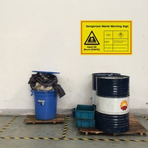 JINTAILANG | Hazardous Waste Warning Sign For Chemical Warehouses