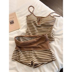 V.C.I | Striped Padded Comfortable Womens Sleepwear Set