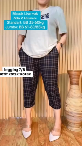 CELANA PENDEK WANITA KEKINIAN MOTIF KOTAK KOTAK PENDEK SUPER JUMBO 30KG SAMPE 110KG-CELANA SCUBA PREMIUM MOTIF KOTAK NEW ZARA