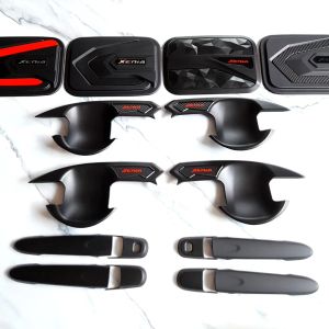 Paket Outer Door Cover Handle Pegangan Pintu Tank Cover All New Xenia 2012 - 2021 Hitam Doff Premium