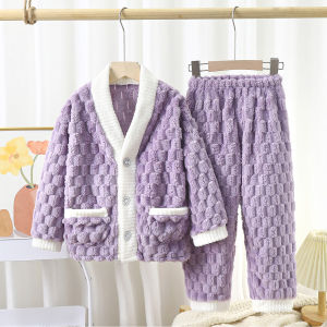 JIFANPAUL | Flannel Padded Children Pajamas