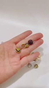 epeach Stud Screw O Ring Alloy Buckle | Handbag Screw | Bag Purse Strap Connector Studs Rivet Nail E0037