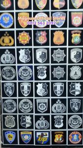 Logo MABES PENYIDIK METROJAYA BARESKRIM KEWENANGAN TRIBRATA BRIMOB PAMINAL Patch Emblem Prepet Perekat Velkro Badge Tactical Army