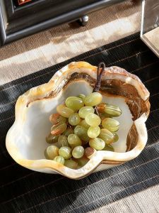 Zen Style Marble Look Tray Decorative Storage Plate