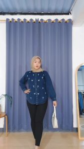 MIKHA BLOUSE BORDIR ATASAN PITA JUMBO BUSUI