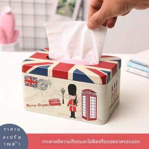 Luxurious Creative Tissue Box Holder for Living Room Car Use Drawstring Paper Napkin Box Rectangle Shape Iron Material
