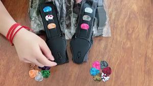 Electric Guitar Strap Adjustable with 3 Guitar Picks Holders PU Leather Ends Acoustic Guitar Bass Strap Belt Accessories