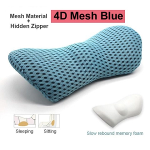 1PC tahan lama bantal sokongan Lumbar yang lebih kuat untuk tidur busa memori lembut yang lebih rendah menyokong busa memori kusyen