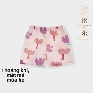 TONGLIANCHUXIN | Quần Short Lỏng Cho Bé Gái Mùa Hè Chất Liệu Cotton Đóng Băng