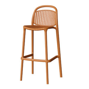 NANGUAHEZI | Stackable Scandinavian Style Bar Stool with Open Back