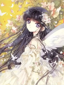 C-Cardcaptor S-Sakura Anime Mosaic Full Round/Square DIY Diamond Painting Canvas Art Wall Decor for Living Room Gift