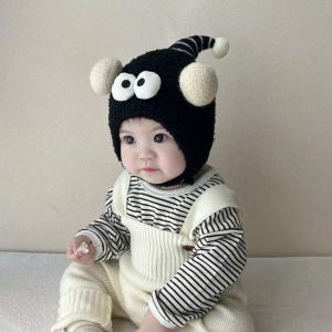 【หมวกไหมพรมเด็กลายยูนิคอร์นตาโตสุดน่ารัก】หมวกไหมพรมกันหนาวสำหรับเด็ก หมวกไหมพรมน่ารักสำหรับเด็ก นุ่ม สบาย ระบายอากาศได้ดี ไม่อับหู