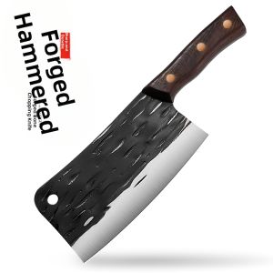 Hand-forged Sharp Fish and Meat Cleaver for Home Kitchen