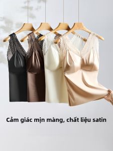 MiiOW | Áo ba lỗ không dây cổ chữ V gợi cảm mùa hè cho nữ Áo ba lỗ lót ngực chống hở lưng bằng nylon mỏng màu trơn dài ngắn