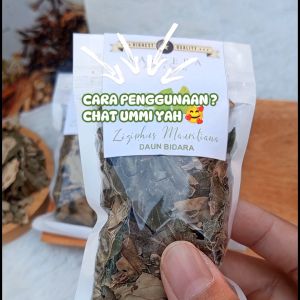 DAUN BIDARA / TEH DAUN BIDDARA KERING RUQYAH MURNI ORIGINAL 100% REMPAH KUALITAS PREMIUM uk. SACHET