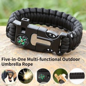 SailRopeBracelet SurvivalBracele Multi functionalFive in one Multi functionalOutdoor Sail Rope Camping Adventure Seven-core Rope