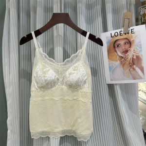 Áo Ba Lỗ Lót Lụa Ren Kiểu Pháp Mia Lin 6753 Áo Vest Nữ Gợi Cảm Giữ Nhiệt Chống Hở Lưng Một Mảnh Cốc Một Mảnh Mùa Thu