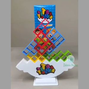 Mainan edukatif anak fun games balok susun balancing tetris tetra tower block