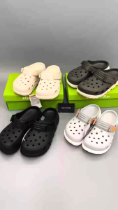 Dép sục nhựa cross duet max II clog nam nữ kháng khuẩn đi mưa chuẩn xịn tặng 10 sticker màu navy