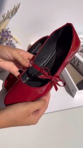 Sepatu Flat Shoes Wanita Sol Karet Non Slip Lentur Sepatu Kerja Wanita Hitam Polos Sepatu Sekolah Wanita Sepatu Pesta Wanita Sepatu Flat Shoes Non Slip