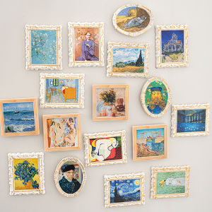 Creative Van Gogh Picasso Oil Painting World Famous Picture Fridge Magnet Souvenir Home Decoration Gifts Magnetic Attraction