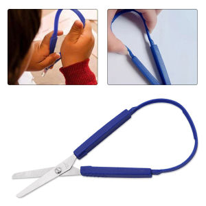 Gunting Anak Aman Kertas Mini Gunting Elastis Loop Scissor Tidak Melukai Tangan Gunting Anak Tk