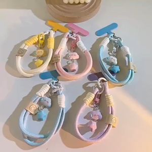 LL Fashionable mobile phone cartoon hanging rope cute wrist Cloud and star woven hand-held chain KA-107