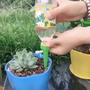 Bộ 10 đầu tưới nắp chai nhỏ giọt tự động thông minh có điều chỉnh ( tưới hoa cây cảnh )