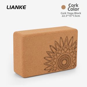 Lianke | High-density Resilient Cork Yoga Block Custom Gym Use