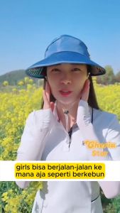 TOPI SENAM WANITA KOREA ZUMBA VISOR GOLF CAP OUTDOOR PANTAI CEWEK KEKINIAN IMPORT W17