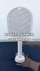 Inaso Raket Nyamuk Listrik 2in1 Multifungsi Pembunuh Nyamuk Elektrik Mosquito Killer Bisa Digantung HEG203