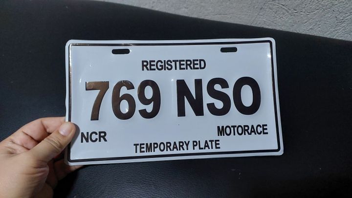 MOTORCYCLE PLATE NUMBER NEW LTO SIZE | Lazada PH