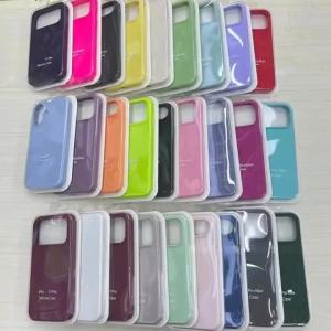 High Quality Liquid Silicone Official Case for IPhone 18 17 Pro Max 17E Air 16 15 14 13 Anti-drop Full Protect Cover with Box
