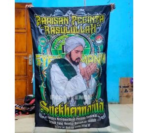 1HARI JADI + TERLARIS BENDERA SYEKHERMANIA FULL PRINTING FLAG MAJELISAN GIANTFLAG KOMUNITAS BENDERA SHOLAWATAN FREE STICKER