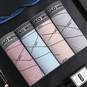 Best Selling Mens Pants Boxer Briefs Boxer Xiaoming Crotch Mid-Waist Youth Men Pants Shorts Mens Underwear Plus Size