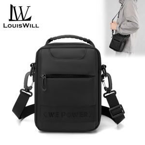 LouisWill Men’s Bags Mini Waist Bag Fashion Shoulder Bag Cross Body Bag Messenger Bag Large Capacity Sling Bag Casual Bag Men Fashion Waterproof for Sport Street Travel Outdoor