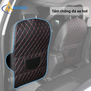 Tấm Bảo Vệ Lưng Ghế Ô Tô Bằng Da PU Kcimo Chống Đá Đệm Đựng Đồ Phụ Kiện Chống Bẩn Cho Xe Hơi