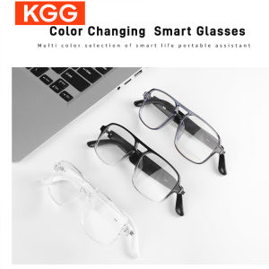 New GS10 Smart Glasses Men Women Color Changing Glasses BT Call  AI Voice Remote Camera Music Playback Smart Touch Control