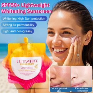 SPF50++ Whitening Sunscreen - 50ml Moisturizing Waterproof Sunblock Lightweight & Non-Greasy Oil Control Facial Body Sunscreen