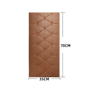 Self-adhesive 3D Wall Sticker Wallpaper Tatami Anti-collision Wall Pad Childrens Bedroom Living Room Soft Foam Pad Home Decor
