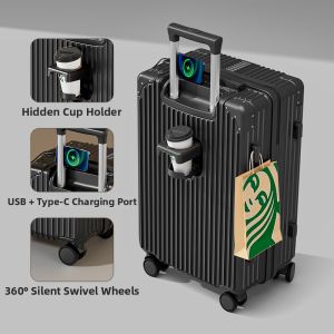 MEIFANER | Sturdy Durable High Capacity Lockable 24 inch Luggage