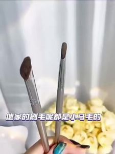 Professional Flat Angled Nose Shadow Makeup Brush Soft Eyeshadow Contouring Brush for Nose Face Beauty Cosmetics Tools