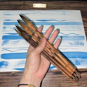 แปรงทาสีสีน้ำไม้แปรงประดิษฐ์ตัวอักษรอุปกรณ์ศิลปะชั้นดี Hook Line Drawing Detail การสร้างภาพวาดสีน้ำ