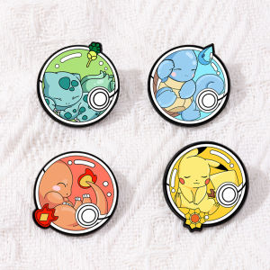 4pcs Japanese Anime Elf Enamel Pin Cute Cartoon Brooch Lapel Pin Badge on Backpack Clothing Accessories Jewelry Friends Gifts